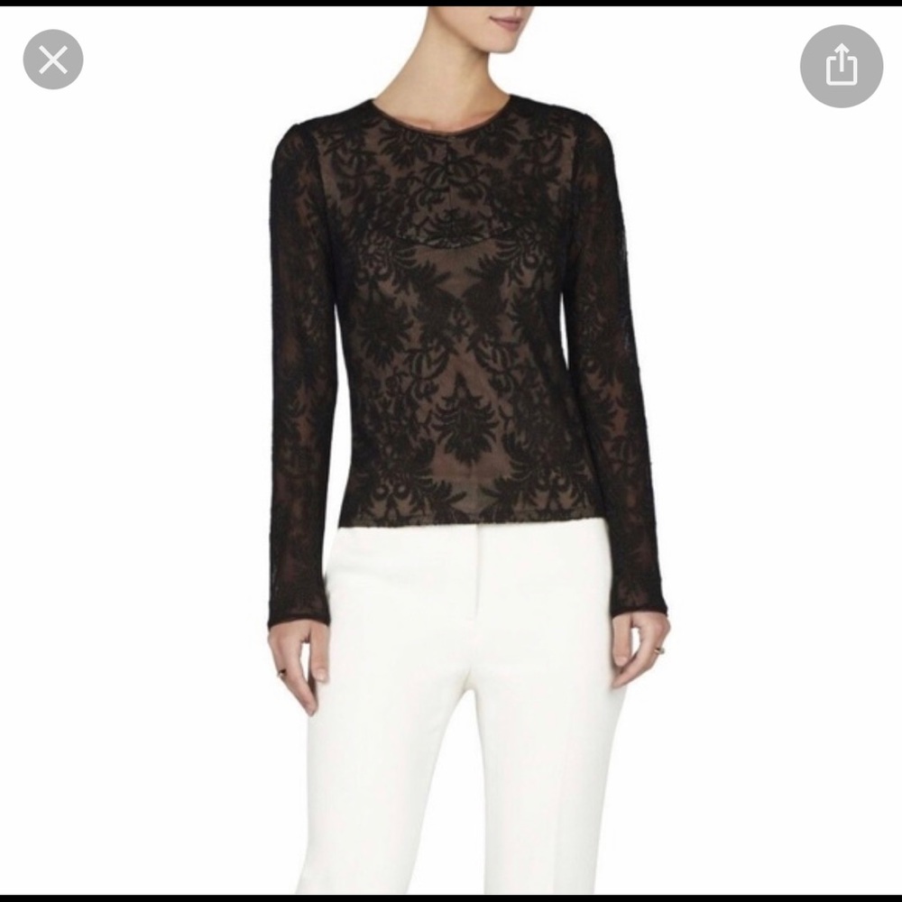 BCBGMaxazria lace top- medium